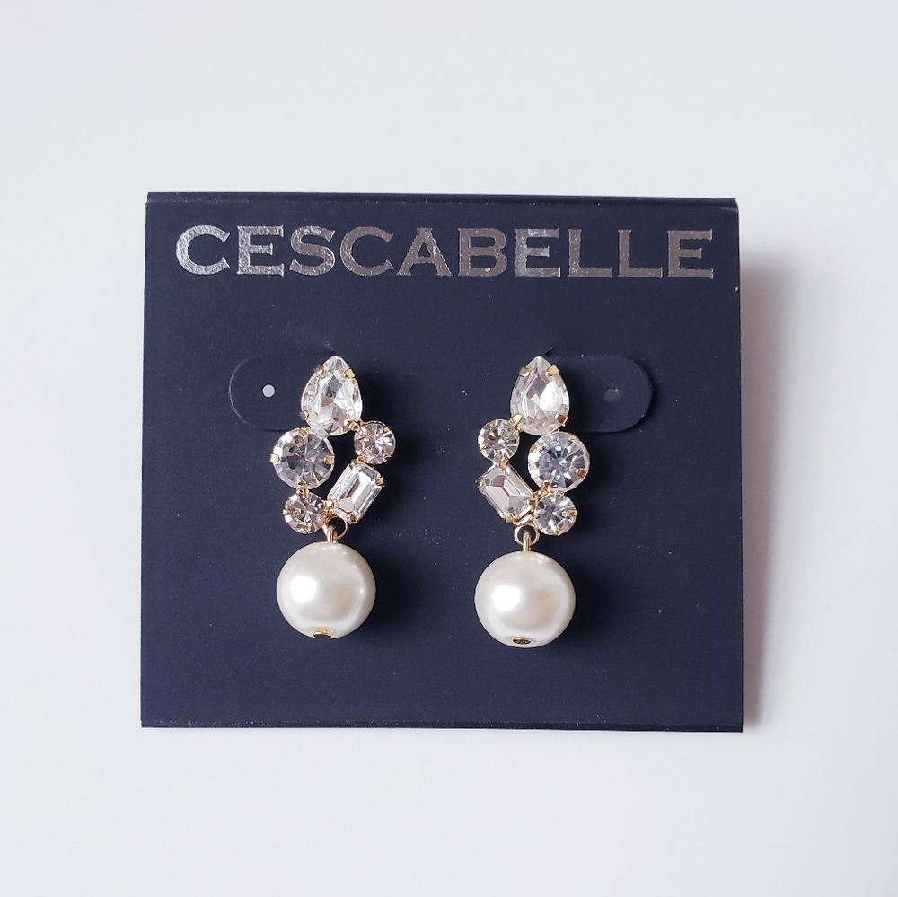 Cescabelle Pearl Drop Earrings